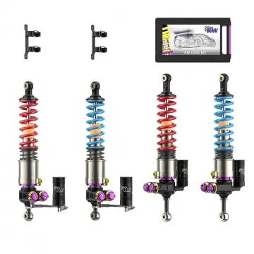 KW Coilover Kit V5 + Hydraulic Lift System 4 | 04-05 Carrera GT (GT Edition, Red/Blue Springs)
