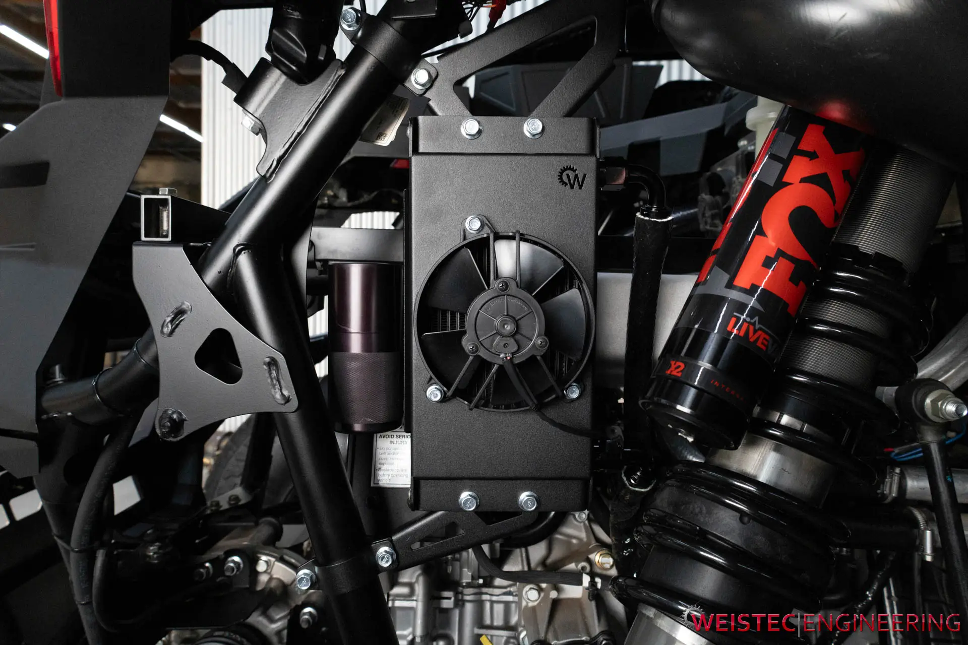 Installed Weistec RZR Pro R Oil Cooler Upgrade