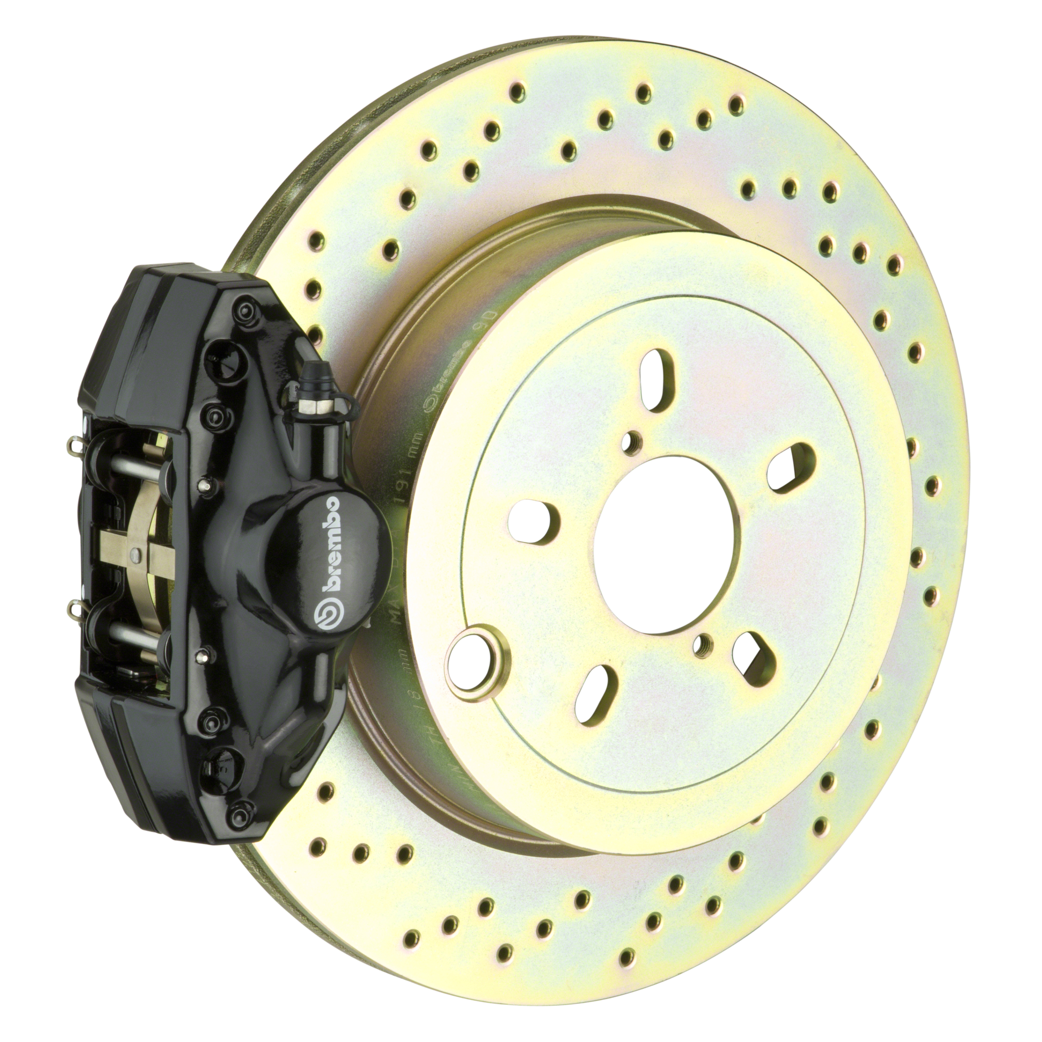 thumbnail image 2 of BMW E46 3 Series Drilled & Grooved Vented Rear Brake Discs – With Brembo Pads – 320, 323, 325, 328 2 of 3