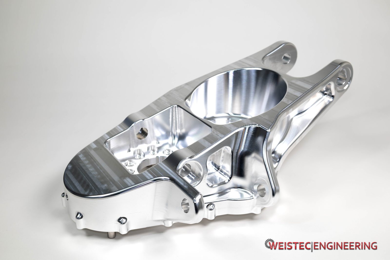 Finished large-format 7075 aluminum housing
