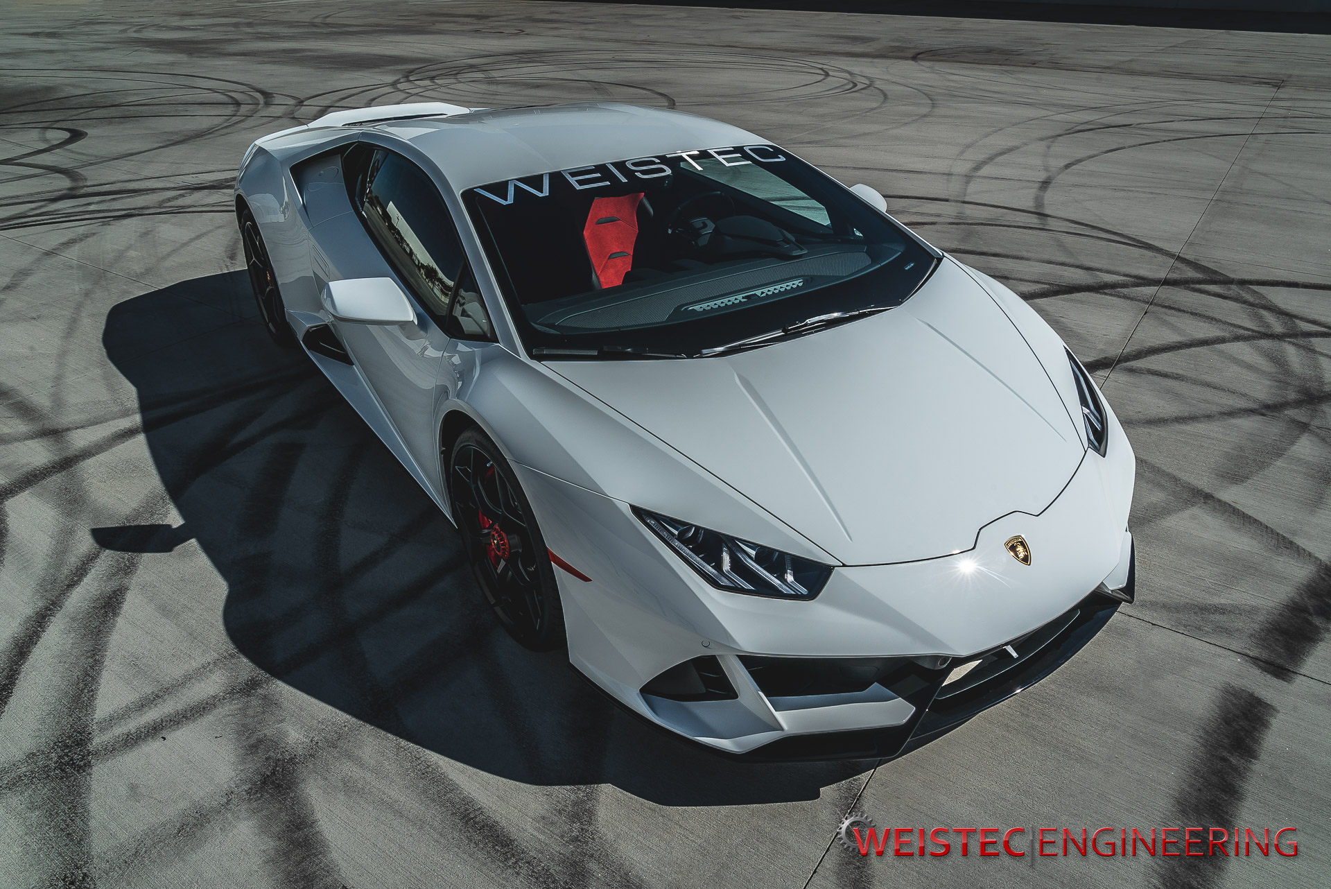 Overhead Shot of Lamborghini Huracan